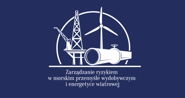Plansza z logo studiów podyplomowych branży offshore